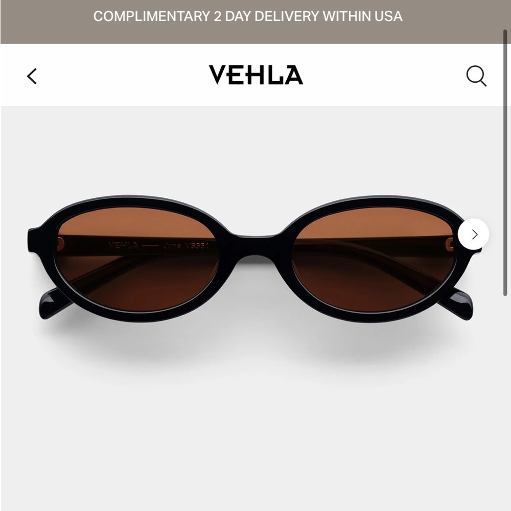 VEHLA June Black Sunglasses